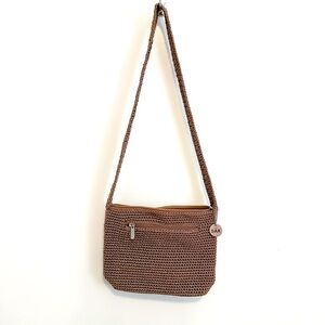 The Sak Beige Zip Top Shoulder Bag